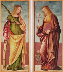St. Katharina von Alexandria und St. Paraceve oder Veneranda